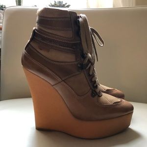 Burberry Tayport wedge booties.